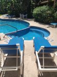 Pool and hot tub area